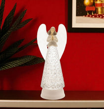 Load image into Gallery viewer, Plastic Angel Tabletop Sculpture With LED - White