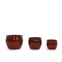 Load image into Gallery viewer, 3 Pieces Ceramic Flowerpot, Planter For Patio, Garden Or Windowsills