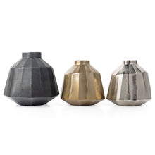 Load image into Gallery viewer, Geometric Round Table Vase - Gray