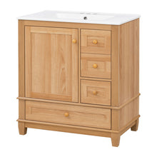 Load image into Gallery viewer, Freestanding Bathroom Vanity With Sink, Soft Close Doors & Drawers, Ample Storage - Wood