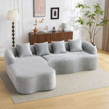 Load image into Gallery viewer, Modular L-Shape Sectional Sofa With Curved Chaise