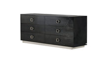 Load image into Gallery viewer, 6 Drawer Double Dresser - Black
