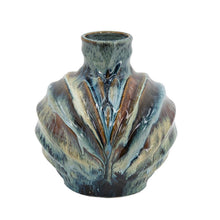 Load image into Gallery viewer, Abstract Wavy Table Vase - Blue / Blue / Brown