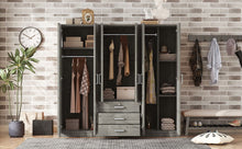 Load image into Gallery viewer, 6 Doors Wardrobe Storage For Bedroom, With Big Drawers