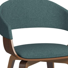 Load image into Gallery viewer, Solid Wood Dining Parsons Chair - Blue / Walnut