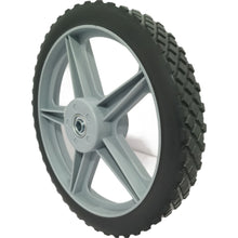 Load image into Gallery viewer, Universal 12" Spoked Plastic Wheel And Tire For Lawn Mowers & Trolley Carts, 10 Pack - Black