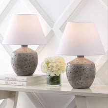 Load image into Gallery viewer, Novelty Bedside Lamps With Empire Shades (Set of 2) - Gray / White