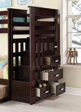 Load image into Gallery viewer, Allentown - Twin / Twin Bunk Bed With Trundle Storage - Espresso