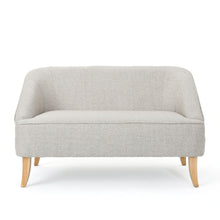 Load image into Gallery viewer, Modern Fabric Loveseat With Sloped Armrests For Living Room - Beige