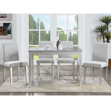 Load image into Gallery viewer, Dining Table Set With Crystal Decoration And Upholstered Chairs