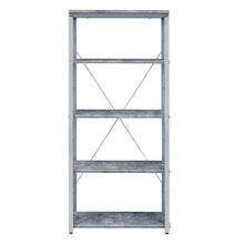 Load image into Gallery viewer, Four Tier Etagere Bookcase - Gray / Silver