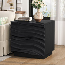 Load image into Gallery viewer, Nightstand With 2 Drawers, No Handles