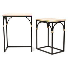 Load image into Gallery viewer, Nested Tables (Set of 2) (738200) - Light Brown