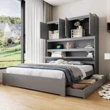 Load image into Gallery viewer, Platform Bed With USB, Storage Headboard & Drawers