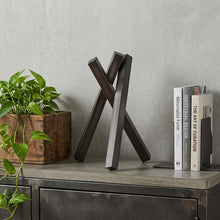 Load image into Gallery viewer, Abstract Geometric Tabletop Sculpture - Gun / Gray
