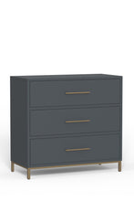 Load image into Gallery viewer, Solid Three Drawer Chest - Gray
