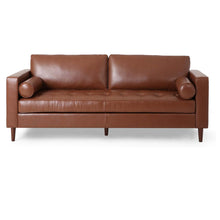 Load image into Gallery viewer, Modern Comfy 3 Seat Sofa With Wooden Legs, For Living Room And Study