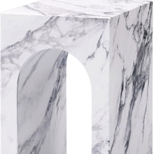 Load image into Gallery viewer, Concrete Square Sled End Table - White