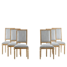 Load image into Gallery viewer, French Country Style Dining Chair With Upholstered Seating And Fluted Legs