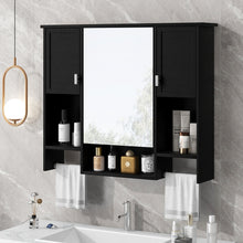Load image into Gallery viewer, Wall Mounted Bathroom Storage Cabinet With Mirror, Medicine Cabinet With Towel Bar