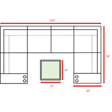 Load image into Gallery viewer, 4 Person Patio Seating Set With Cushions, All Weather - Gray