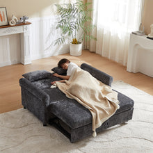 Load image into Gallery viewer, Loveseat Sofa Bed, Pull - Out Couch Sleeper & 2 Pillows