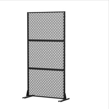 Load image into Gallery viewer, Three Panel Screen Room Divider (562825) - Black