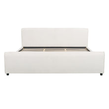 Load image into Gallery viewer, Luxury Upholstered Bed Frame With Curved Headboard & Footboard
