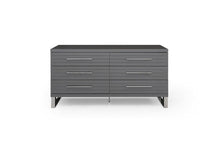 Load image into Gallery viewer, Solid Wood Six Drawer Dresser - Gray