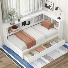 Load image into Gallery viewer, Daybed With 2 Storage Drawers, Storage Cabinets, USB Ports