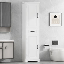 Load image into Gallery viewer, Tall Freestanding Bathroom Storage Cabinet With 2 Doors And Adjustable Shelves