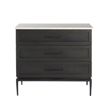 Load image into Gallery viewer, Updated Rustic Top Dresser - Dark / Light Marble