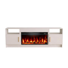 Load image into Gallery viewer, Fireplace TV Stand With Fireplace (734206) - White