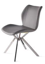 Load image into Gallery viewer, Upholstered Dining Side Chairs (Set of 4) - Gray / Silver