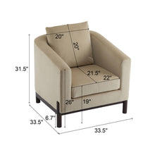 Load image into Gallery viewer, Anurudh - Barrel Club Upholstered Chair