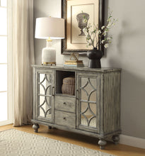 Load image into Gallery viewer, Velika - Weathered Console Table With 1 Open Compartment Storage - Gray