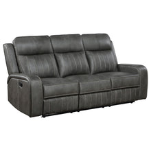 Load image into Gallery viewer, Forrest - Motion Reclining Sofa Comfort With Elegant Tufting And Wide Track Arms - Gray