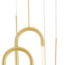 Load image into Gallery viewer, 5 Light Metal LED Dimmable Smart Enabled Chandelier - Gold