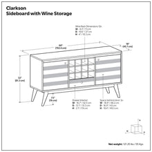 Load image into Gallery viewer, Clarkson - Sideboard With Storage - Brown