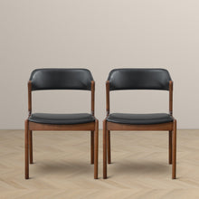 Load image into Gallery viewer, Enzo - Dining Chair (Set of 2) - Black / Brown