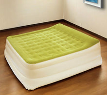 Load image into Gallery viewer, Raised Head Inflatable Queen Size Bed Mattress - Moss / Green