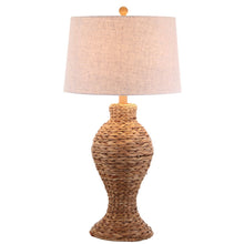 Load image into Gallery viewer, Urn Table Lamp With Drum Shade - Natural