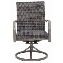 Load image into Gallery viewer, Outdoor Swivel Dining Chair (Set of 2) - Gray