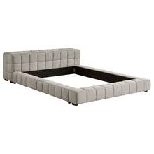Load image into Gallery viewer, Kinsley - Upholstered Full Platform Bed With Low Profile And Tufted Headboard - Taupe