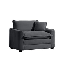 Load image into Gallery viewer, Modern Classic Fabric Single Chair Deep Seat Sofa With Pillow