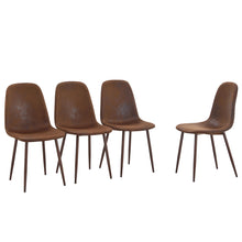 Load image into Gallery viewer, (Set of 4) Backrest AndTransfer Legs Chairs Adding A Touch Of Elegance To Minimalist And Scandinavian Style Homes - Walnut