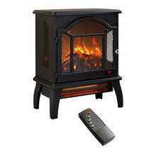 Load image into Gallery viewer, 3D Flame Electric Infrared Quartz Fireplace Stove With Remote Control
