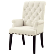 Load image into Gallery viewer, Vaughn - Upholstered Dining Chair With Tapered Legs And Nailhead Trim - Beige