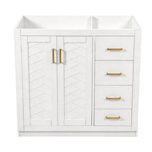 Load image into Gallery viewer, Retro Style Bathroom Vanity, 3 Drawers & Soft Closing Doors