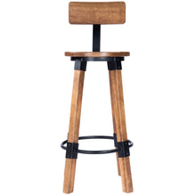 Load image into Gallery viewer, 42" Iron Bar Chair - Brown / Natural
